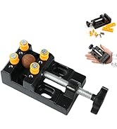 Tigbrother Mini Bench Vise Small Table Clamp – Aluminum Hobby Craft Repair Tool with 0-1.2 Inch C...