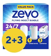 Zevo MAX Flying Insect Trap + Zevo Flying Insect Trap, Fly Trap Captures Houseflies, Fruit Flies,...