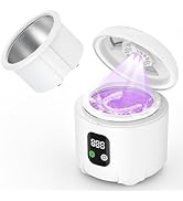 Ultrasonic Retainer Cleaner 25W Portable Ultrasonic Denture Cleaner Multi-Mode 45KHz with Drying ...
