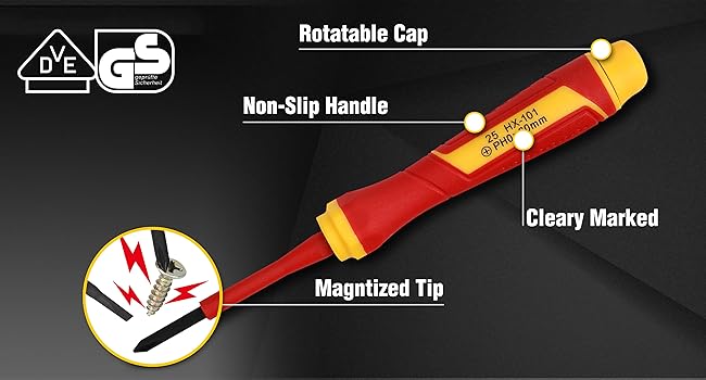 HURRICANE 6 Piece Precision Insulated Screwdriver Set