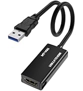 MT-VIKI USB 3.0 to HDMI Adapter, USB 3.0 to HDMI Male to Female Adapter, 1080P Compatible with Ma...