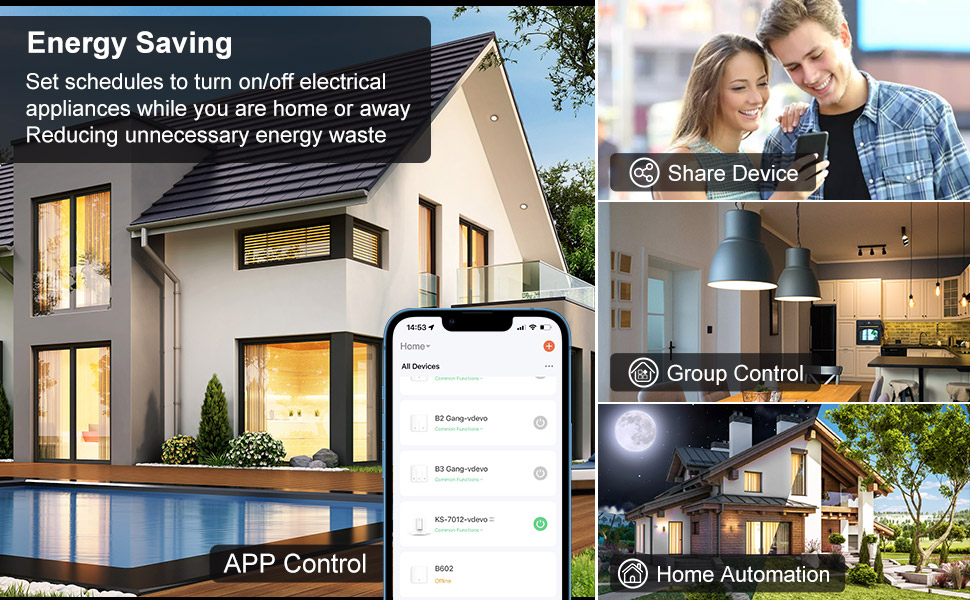 smart switch wifi light switch alexa wall switch