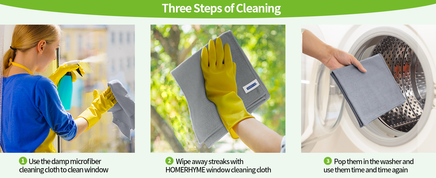Microfiber Towels for Cars, Windows, Mirrors