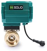 1" Smart Motorized Ball Valve - Remote App Mobile Control Brass Electrical Ball Valve with Manual...