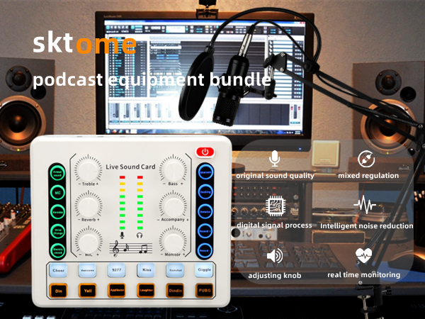 podcast equipment bundle condenser microphone bundle podcast micrphone studio microphone