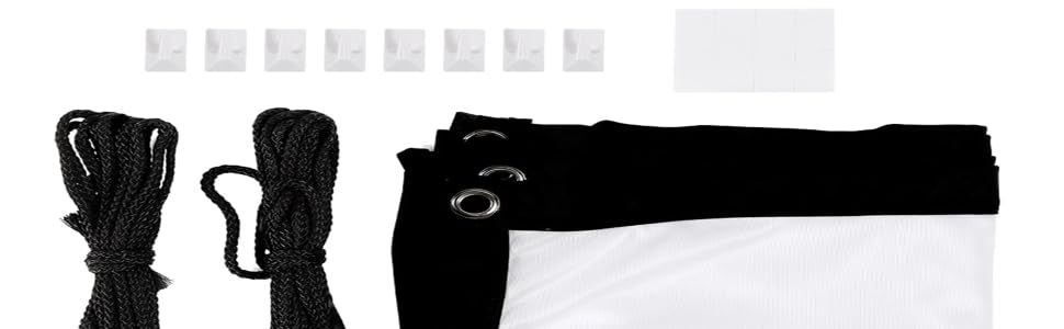 White Polyester Projector Curtain