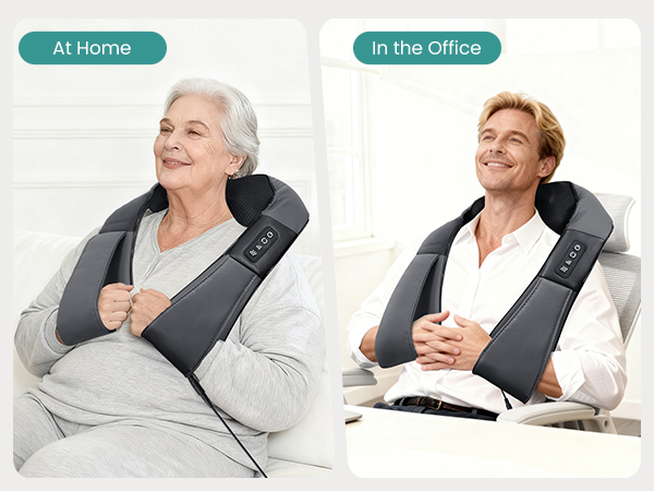 Nekteck Shiatsu Neck Massager for Pain Relief Deep Tissue with Heat gifts for men women birthday