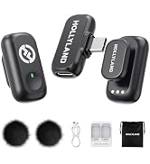 Hollyland Lark A1 Wireless Microphone for iPhone 15/16 &amp; Android, 48kHz/24-bit, 3-Level Intellige...