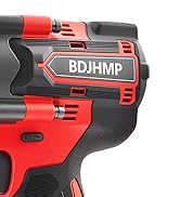 Cordless Impact Wrench 1/2 Inch, 1500 N.m/1106ft-lbs Brushless Impact Wrench Gun Compatible with ...