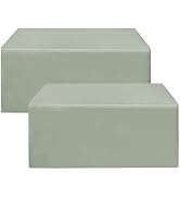 HolidayIdeas Fitted Table Covers for 6 Foot Tables - 72 x 30 Inch - 2 Pack Rectangle Table Clothe...