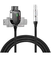 Alvin's Cables Smart D-tap to 2 Pin Male Braided Power Cable for Teradek|SmallHD|Z-CAM|Blackmagic...