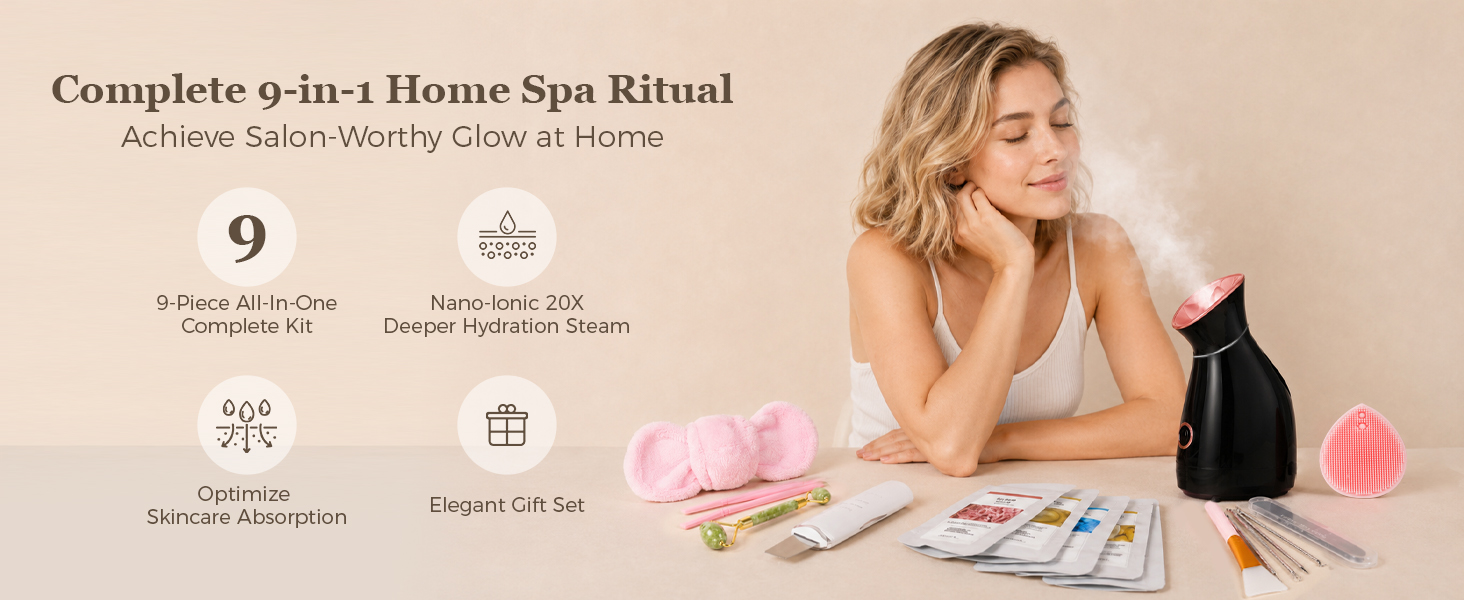 face steamer for facial deep cleaning