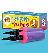 Balloon Pump Hand Held, Inflator Air Pump for Balloons - 2Way Dual Action, 2Pack: Friends can Hel...