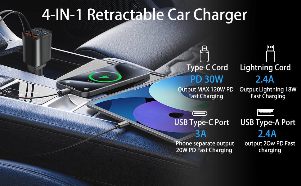 Retractable Car Charger