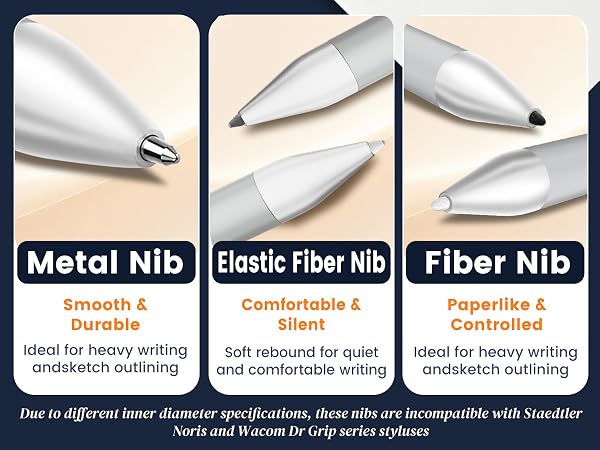 EMR stylus nib storage pack, wide compatibility, easy nib replacement with removal tool