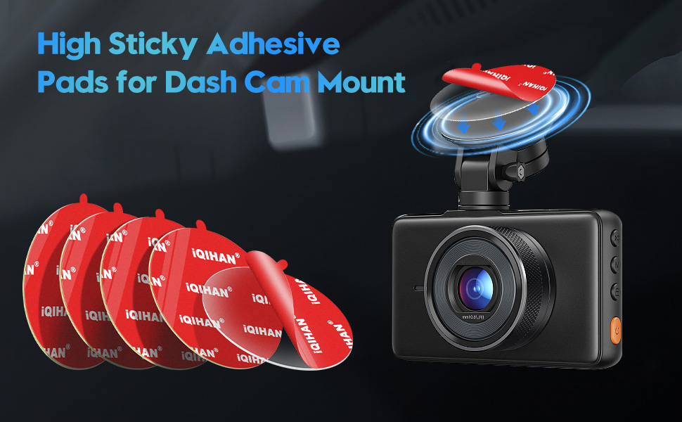 dash cam sticky adhesive pads replacement dashcam double sided tape