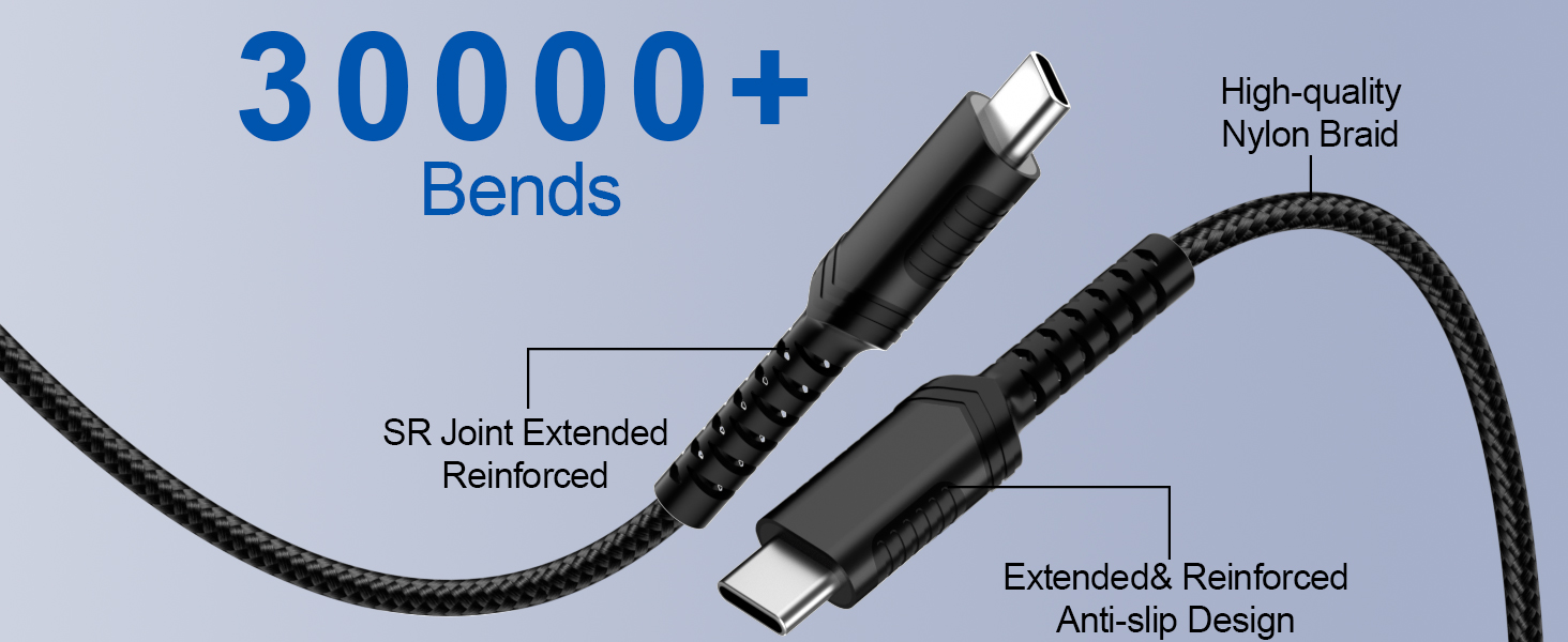 usb c to usb c cable 6ft black phone charger usb c 100w