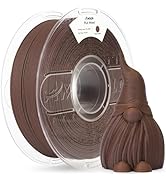AMOLEN PLA Filament 1.75mm, 3D Printer Wood Filament Add 15% Real Wood Fiber, Black Walnut Matte ...