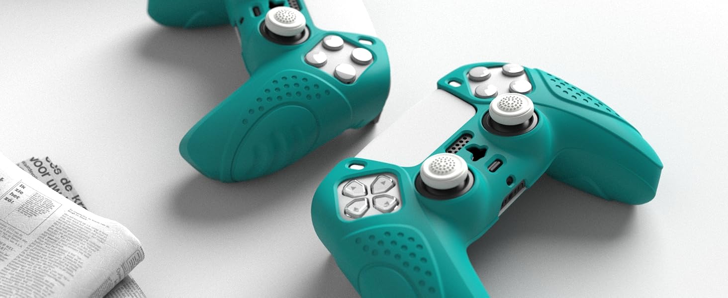 Guardian Edition Ergonomic Soft Anti-Slip Controller Silicone Case Cover for ps5