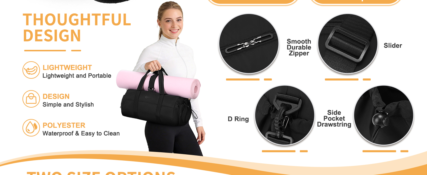 medium gym bag for women