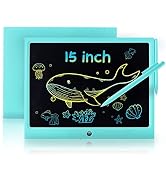 LCD Writing Tablet for Kids, 15 Inch Colorful Electronic Doodle Board, Educational Learning Kids ...