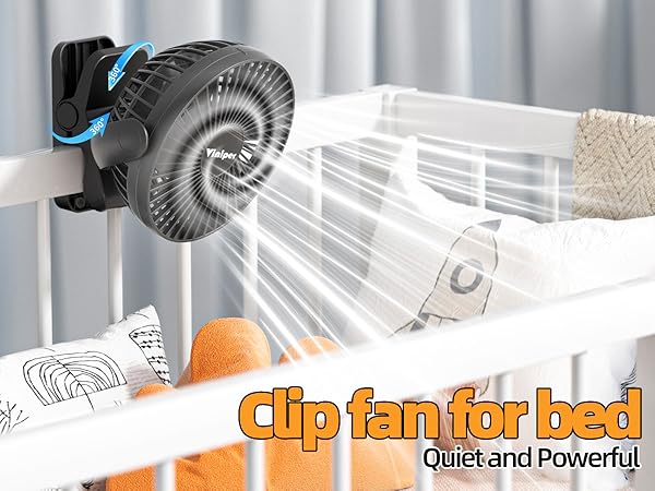 rechargeable clip fan