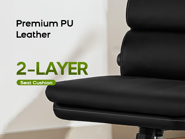 Office chair with 2 layer cushion