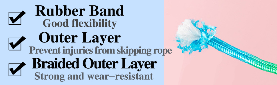 Nylon skipping ropes