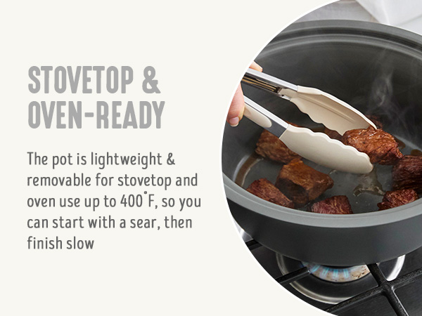 GreenLife, Ceramic Nonstick, PFAS-Free, Non-Toxic, Slow Cooker, Electrics