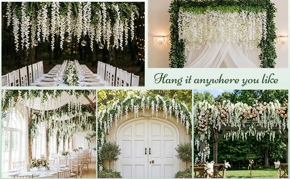 wisteria hanging flowers