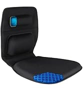 FOMI Gel Wheelchair and Low Back Chairs Seat and Back Cushion | Orthopedic Seat Pad, Firm Back Su...