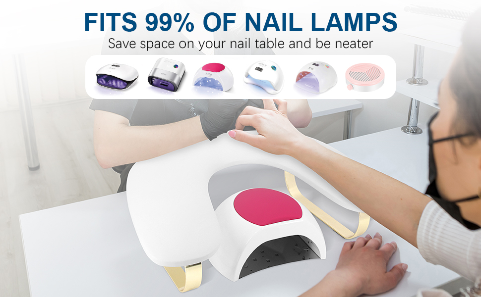 U-shaped manicure nail arm rest