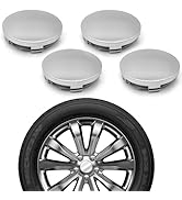 AWGUKA 4 PCS Car Wheel Center Hub Cover, ABS Plastic Scratch Resistant Wheel Hub Protector, Repla...