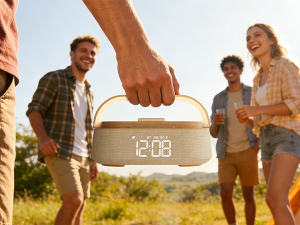 alarm clock with Bluetooth speaker