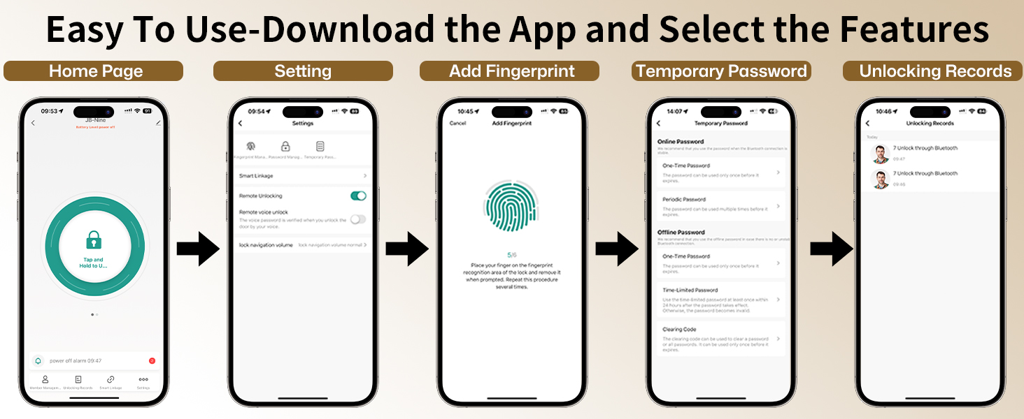 Easy To Use-Download the App and Select the Features