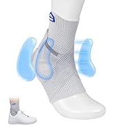 JAPSERUNA Ankle Brace for Women Men with Gel Pad 3D Knit-Ankle Compression Sleeve and Adjustable ...