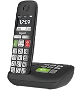 Gigaset E295A – Cordless Senior-Phone – Made in Germany – Big 2” Display – Extra Large Keys and E...