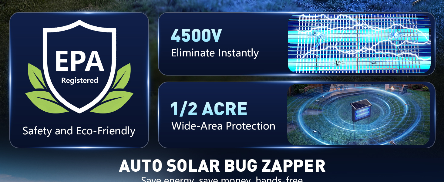 solar bug zapper outdoor waterproof