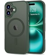 Anuck Case for iPhone 16 Case Magnetic Phone Case Compatible with MagSafe, Soft TPU Bumper Hard T...