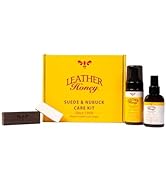 Leather Honey Suede &amp; Nubuck Care Kit: Cleaner, Protector, Suede Brush &amp; Eraser: Clean, Protect &amp;...