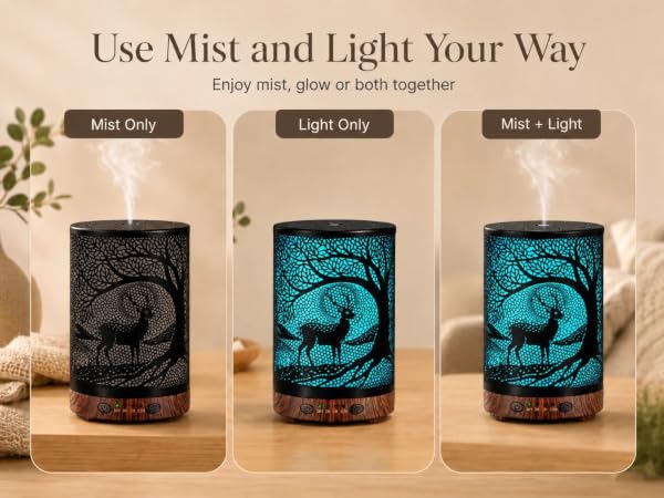 Enjoy mist, glow or both together