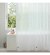 Seenus EVA Shower Curtain Liner 3D Silk Frosted with 3 Extra-Large Magnets, Bpa-Free Waterproof S...