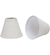 Aspen Creative 32106-2A Small Hardback Empire Shape Chandelier Clip-On Lamp Shade Set (2 Pack), T...