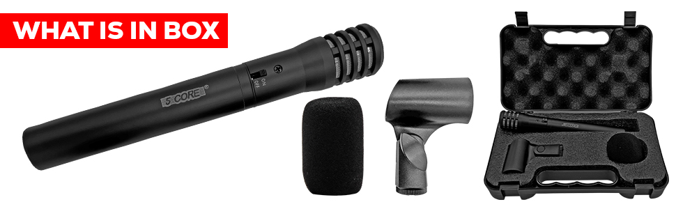 Instrument Microphone, XLR Cardioid Uni Directional Condenser Mic, INSTRU MIC