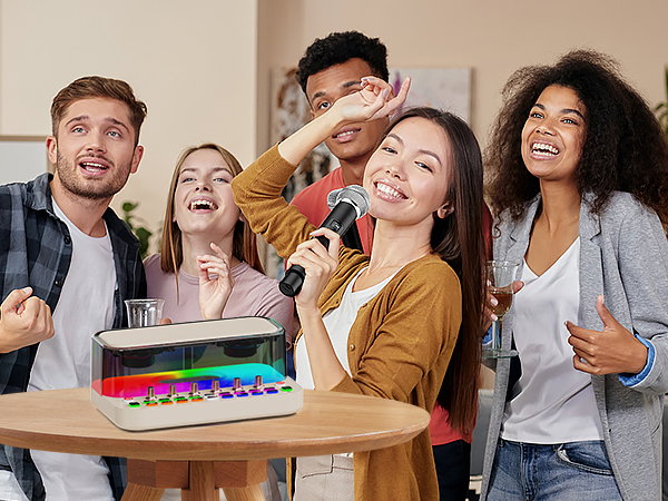 Karaoke Machine with 2 Wireless Microphones