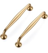 Ravinte 10 Pack 5 Inch Champagne Bronze Kitchen Cabinet Handles Solid Zinc Alloy Cabinet Pulls Cu...