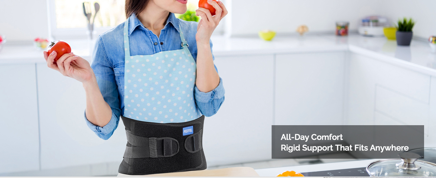 back brace support fits anywhere