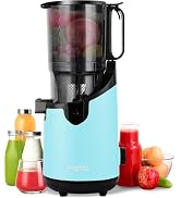 Cold Press Juicer Machines, Slow Masticating Juicer with 5.3" Extra Large Feed Chute Fit Whole Fr...