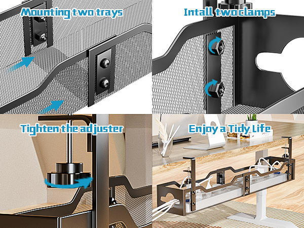 under desk cord organizer