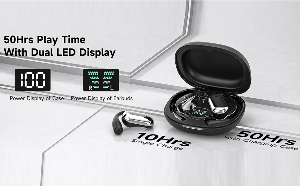 Open Ear Clip Wireless Earbuds